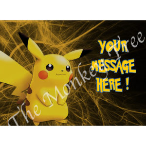 Pokemon go edible cake image pikachu fondant birthday cake