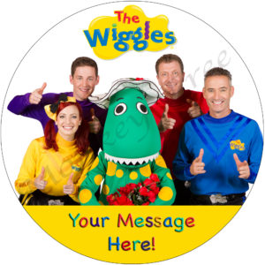 wiggles birthday cake edible image party Auckland