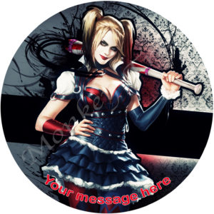harley quinn superhero suicide squad edible cake image topper birthday cake party