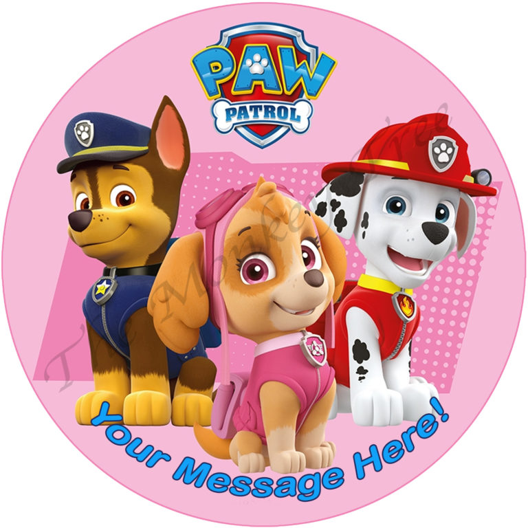 paw patrol edible cake topper figures