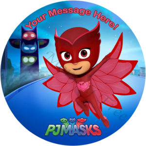 pj masks edible cake image fondant superhero