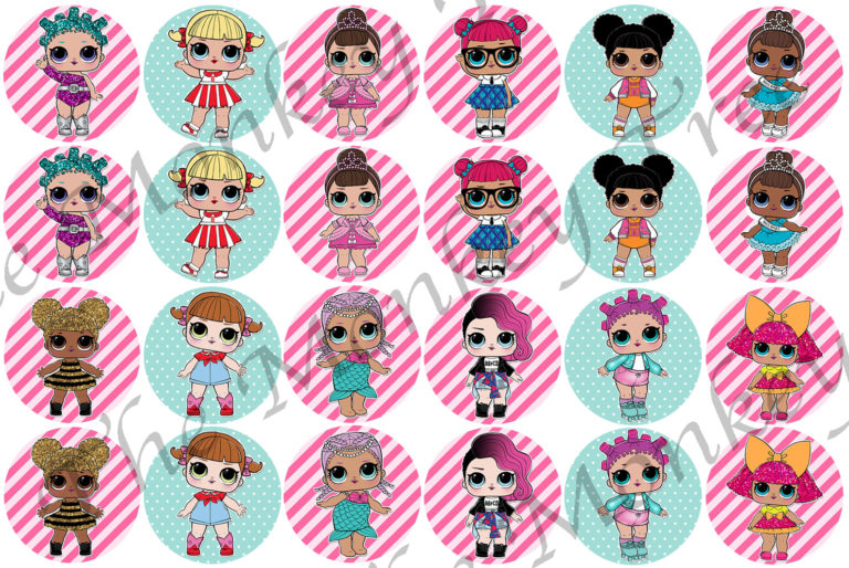 LOL Surprise! Dolls Edible Cupcake Toppers x 24 - The Monkey Tree