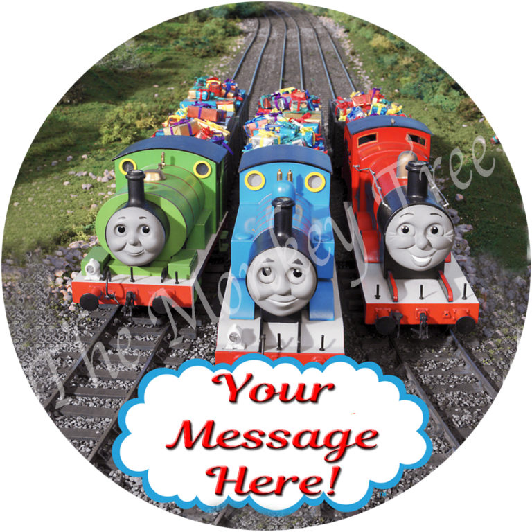 Thomas the Tank Engine Edible Cake Image Topper - can be personalised ...