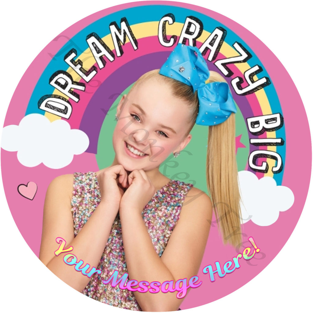 Jojo Siwa Edible Cake Image Topper 3 - can be personalised! - The ...