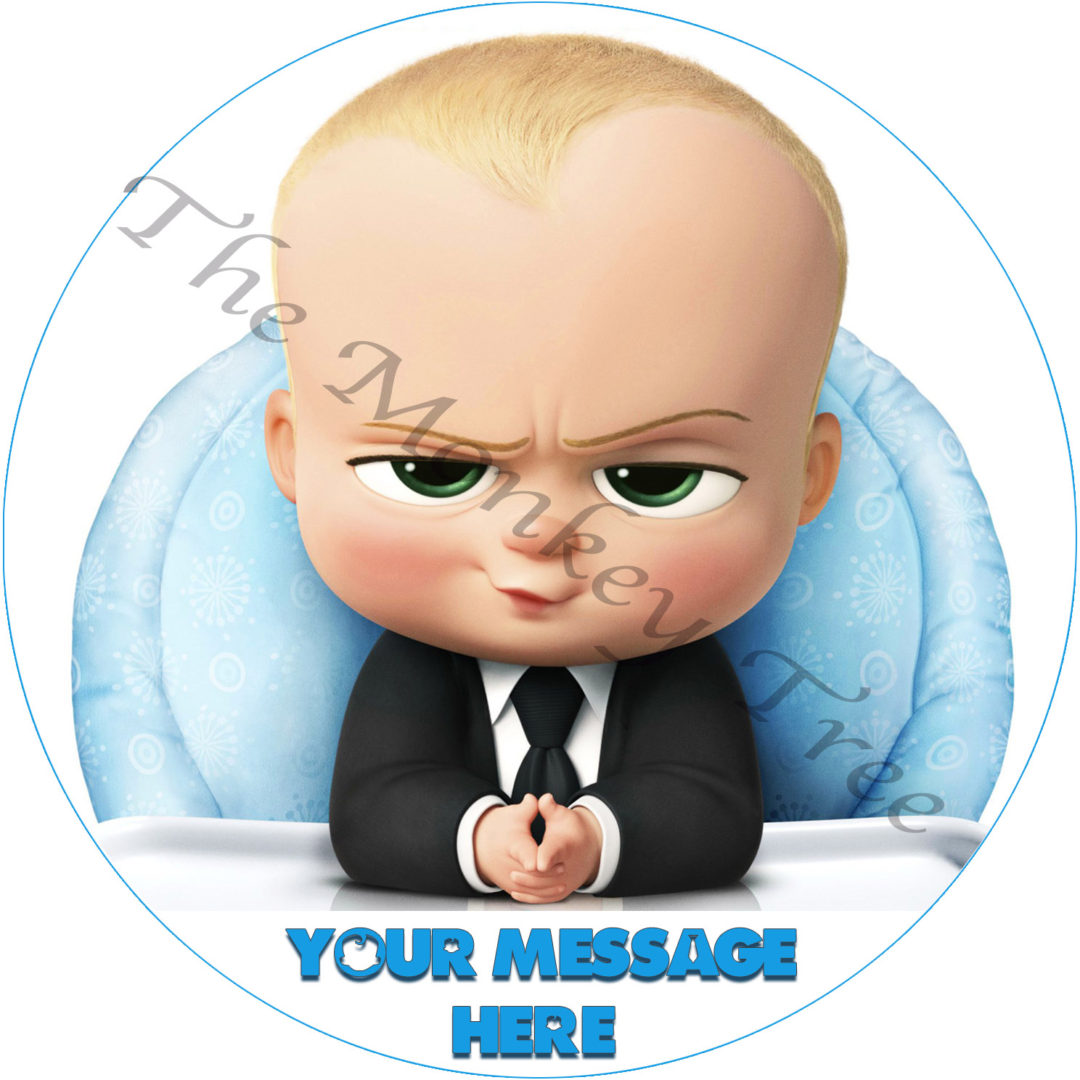 Boss Baby Personalised Edible Cake Image - can be personalised! - The ...