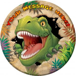 t rex dinosaur edible cake image fondant jurassic cute
