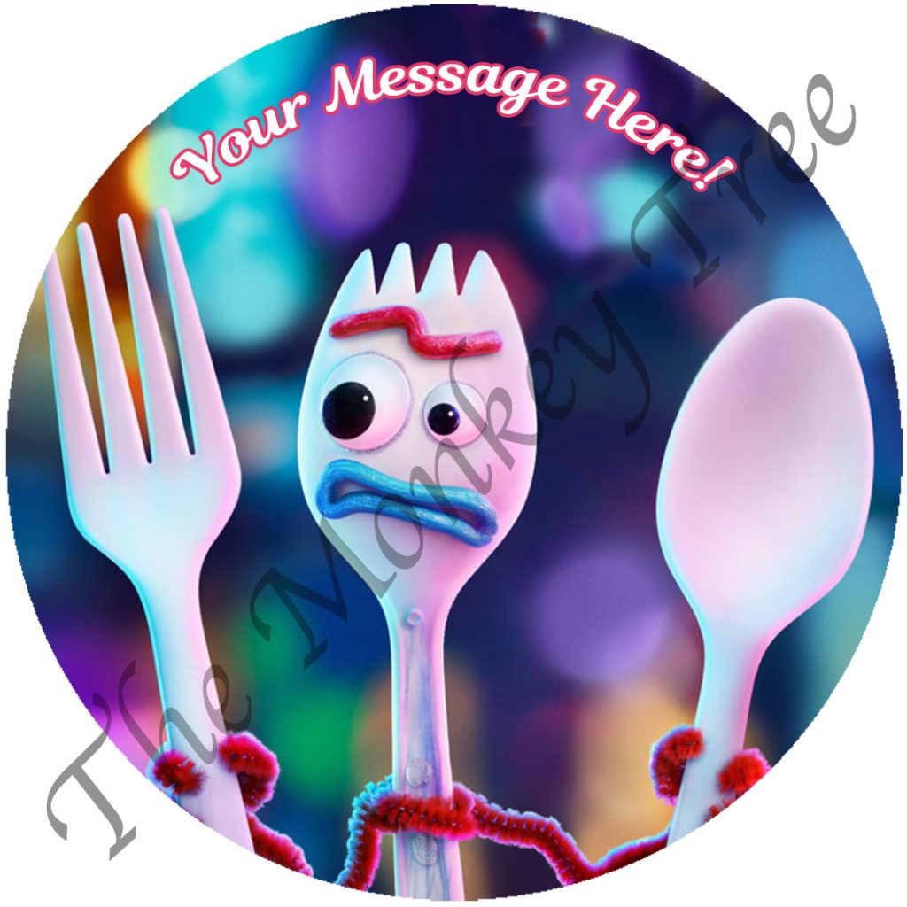 forky cake topper