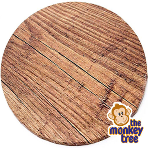 round masonite cake board wood pattern