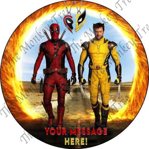 deadpool wolverine cake image birthday superhero party kids Auckland