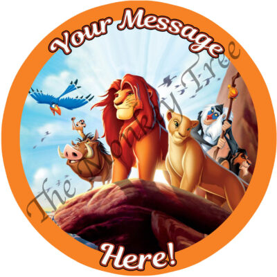 lion king samba movie edible cake topper image fondant birthday cake