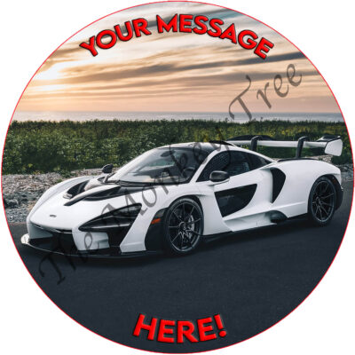 mclaren senna edible cake image topper